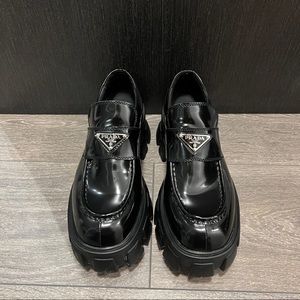 Black loafers